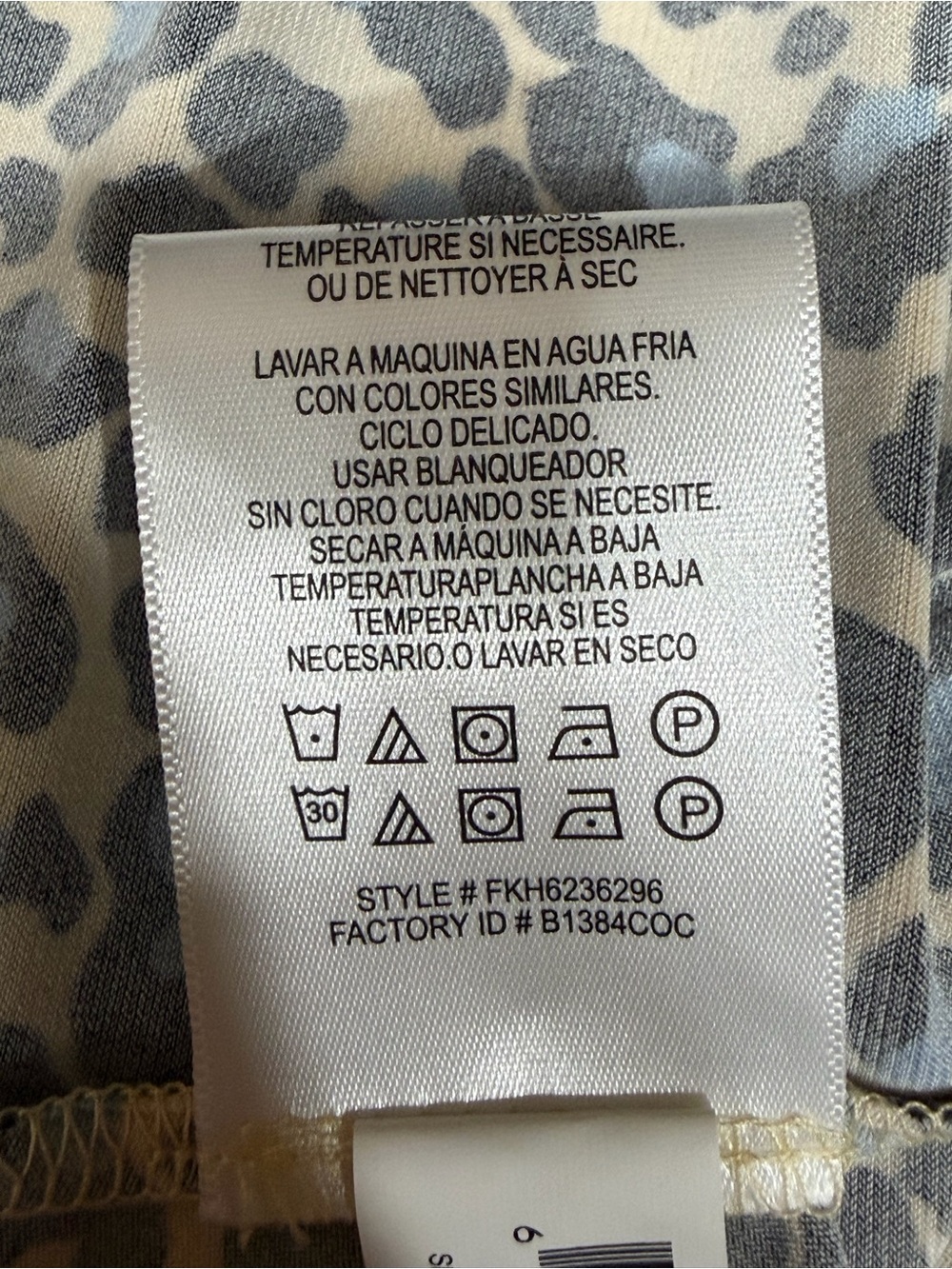 BCBGMAXAZRIA NWT Leopard Faux Wrap High Low Dress Cadet Blue Animal Print Medium - Picture 8 of 10